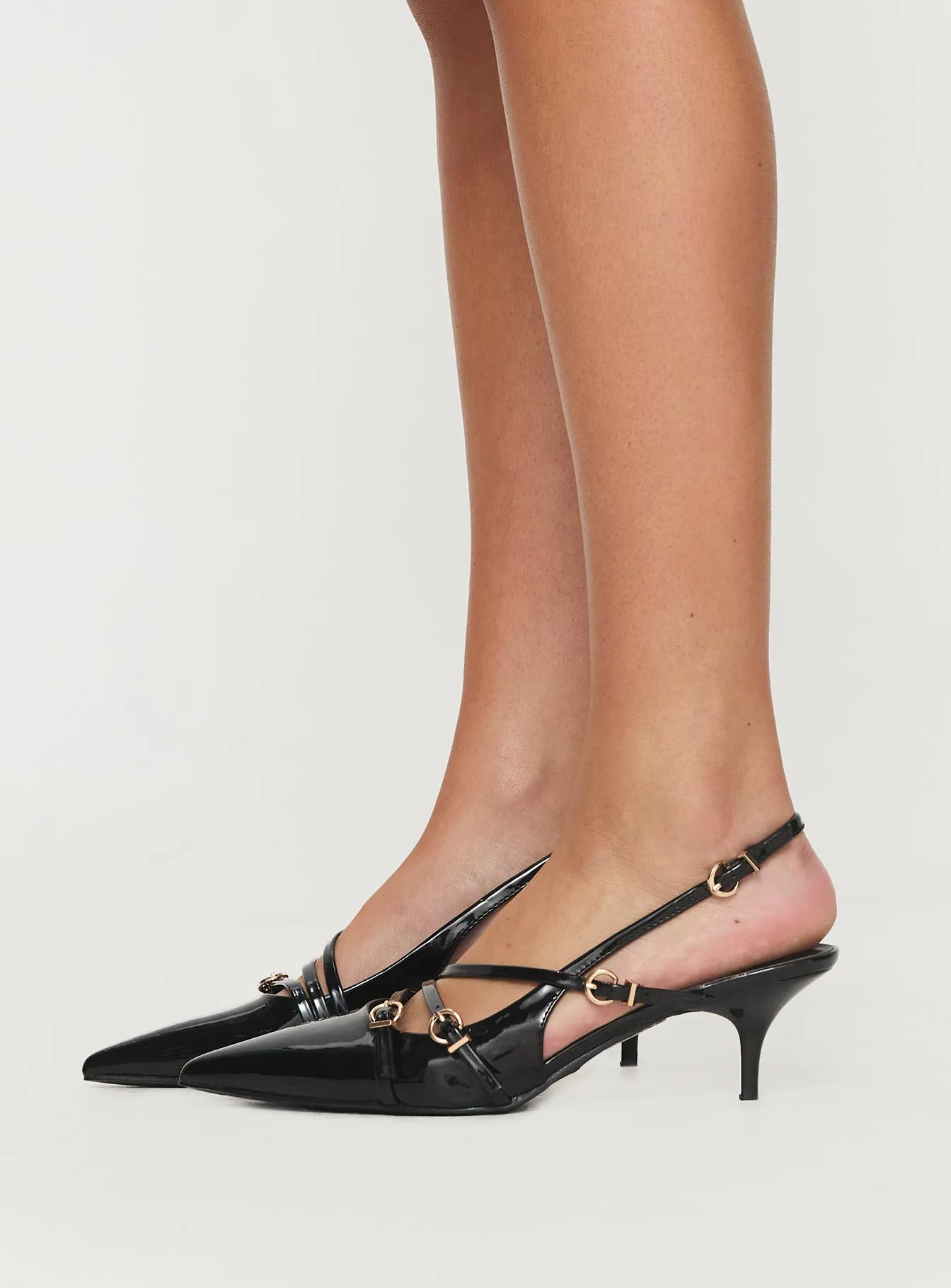 Billini Jeani Pointed Toe Heels Black sold by Princess Polly product image thumbnail 3