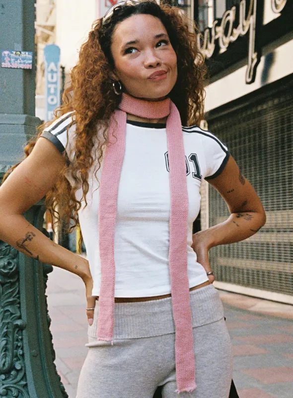 Avenue Skinny Scarf Pink sold by Princess Polly