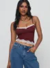 Top Model Cami Burgundy sold by Princess Polly