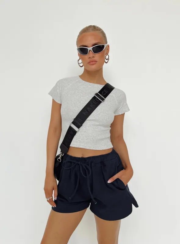 Clark Shorts Navy sold by Princess Polly