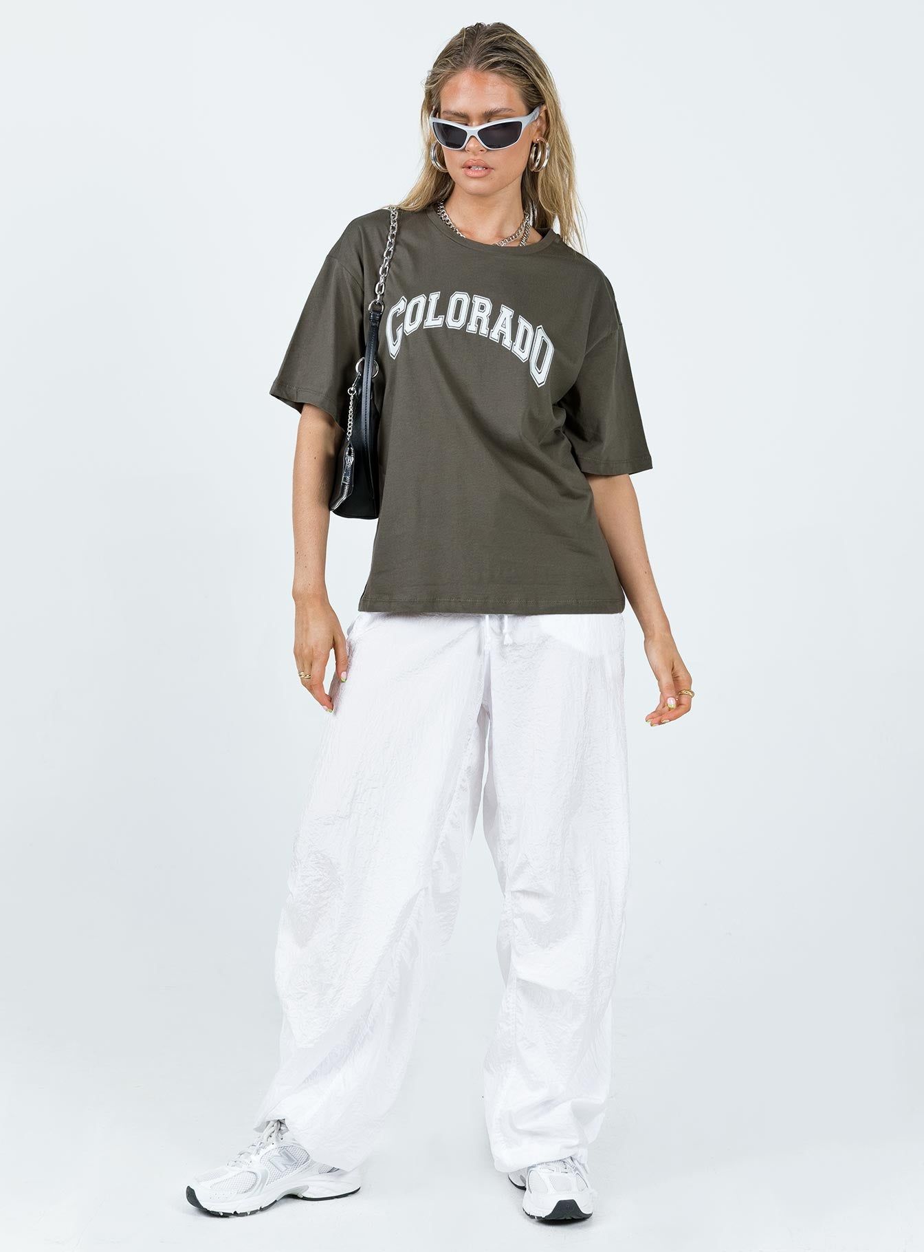 Colorado Dreaming Oversized Tee Charcoal sold by Princess Polly product image thumbnail 3