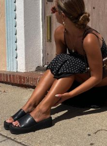 Philly Sandals Black sold by Princess Polly