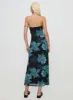 Celik Maxi Dress Black / Blue Floral sold by Princess Polly