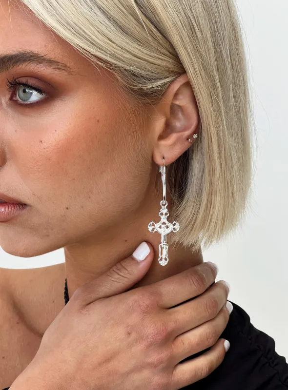 Pironen Earrings Silver sold by Princess Polly