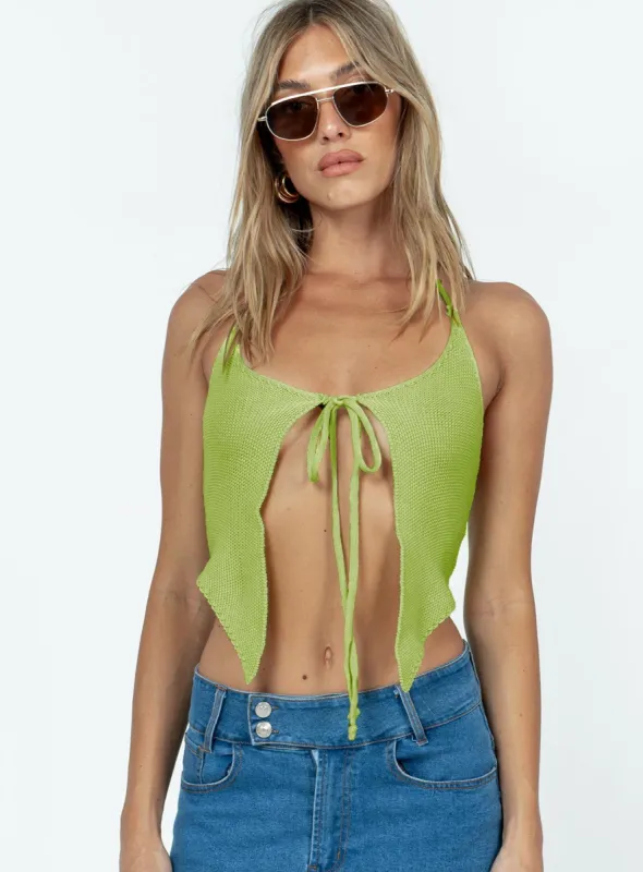 Gladstone Top Green sold by Princess Polly