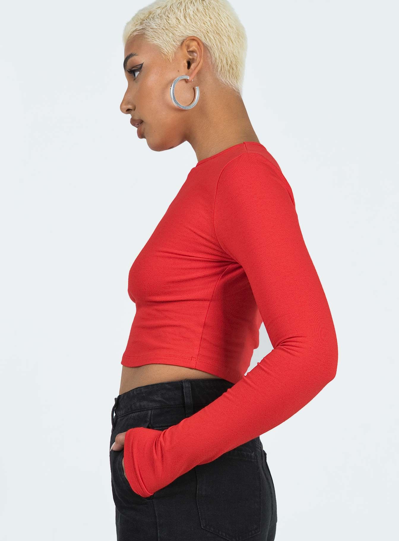 Love Bites Long Sleeve Top Red sold by Princess Polly product image thumbnail 3