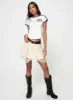 Ballentine Mini Skirt Cream sold by Princess Polly