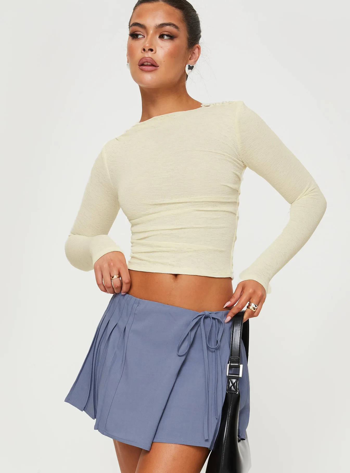 Luvinia Long Sleeve Top Cream sold by Princess Polly product image thumbnail 2