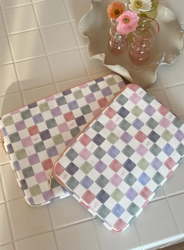 Princess Polly Laptop Case Multi Check sold by Princess Polly