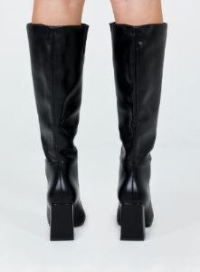 Vesper Knee High Boots Black sold by Princess Polly