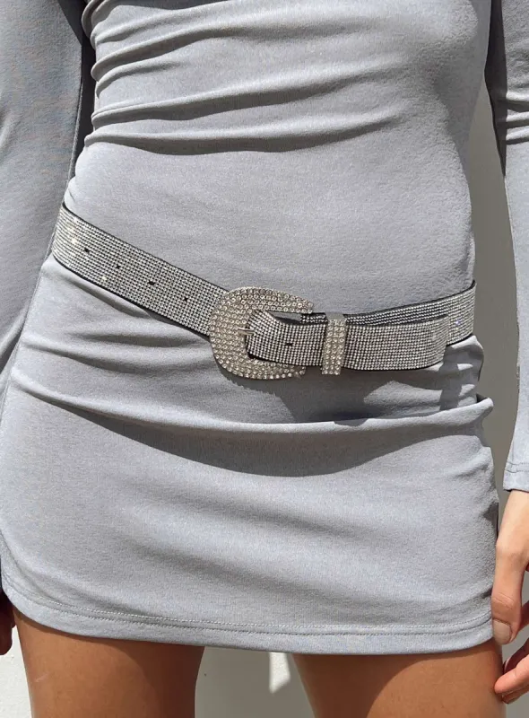 Otto Belt Silver sold by Princess Polly