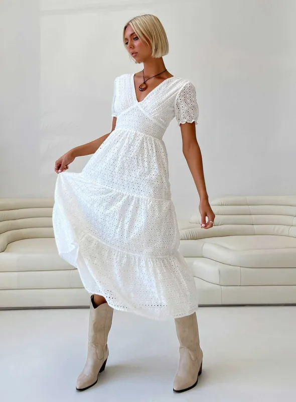 Durna Maxi Dress White sold by Princess Polly