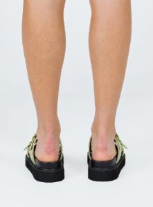 Ma Belle Sandals Matcha Croc sold by Princess Polly