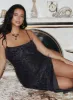 Celesta Maxi Dress Black Curve sold by Princess Polly