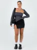 Lowell Mini Skirt Black sold by Princess Polly