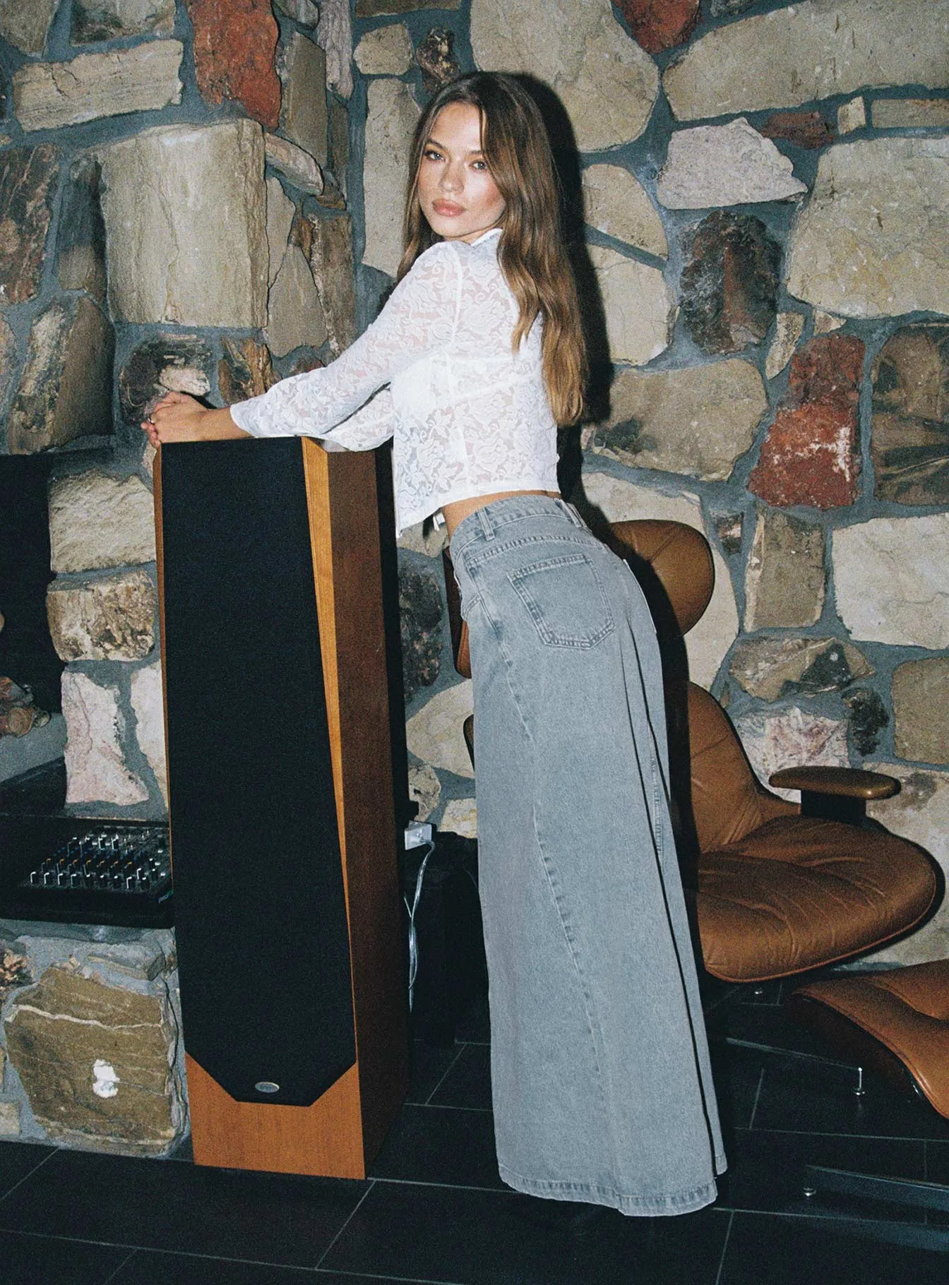 McGuane Denim Midi Skirt Tall sold by Princess Polly