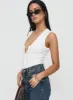 Avahlee Bodysuit White sold by Princess Polly