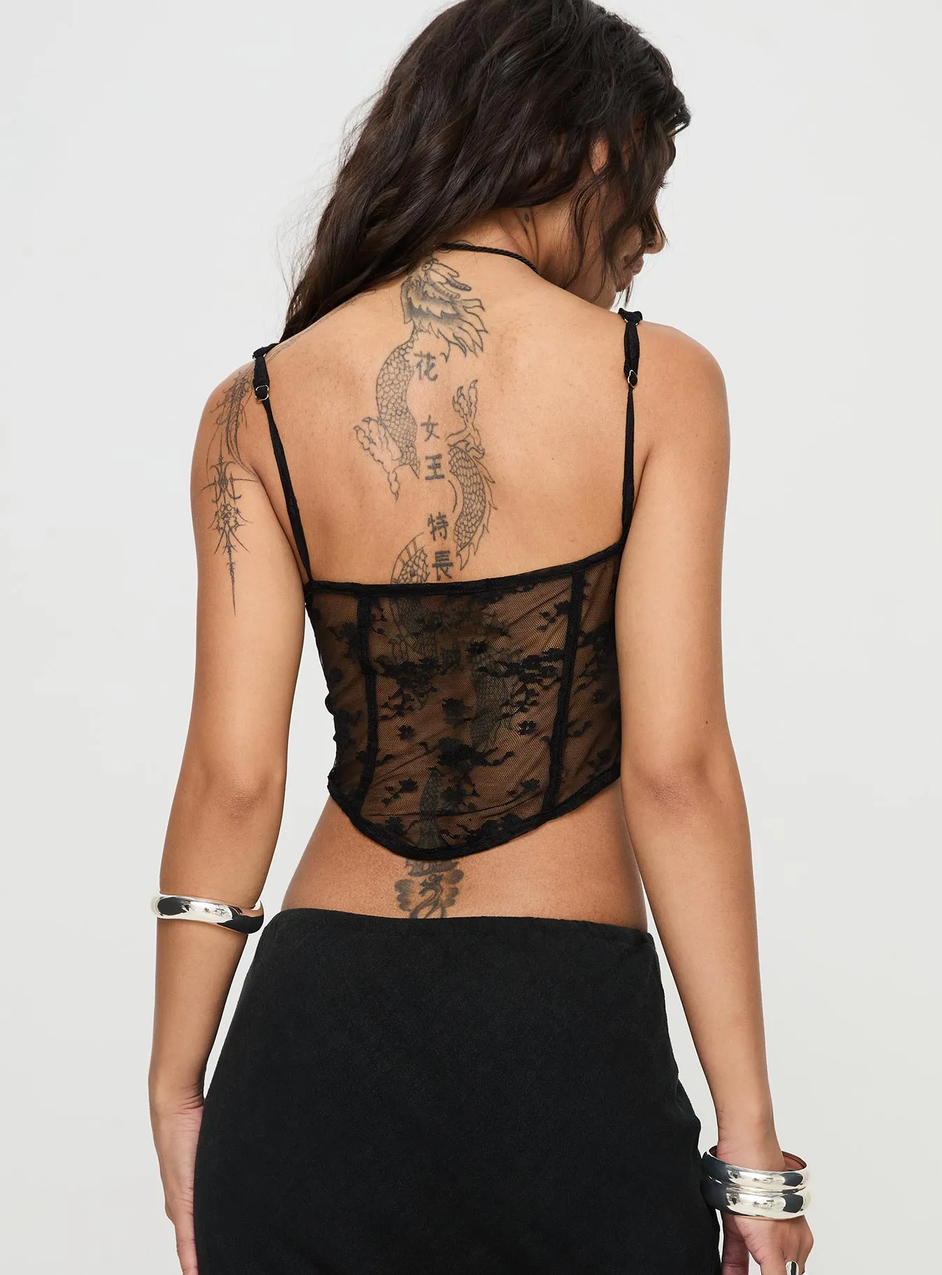 Phases Corset Top Black sold by Princess Polly product image thumbnail 5