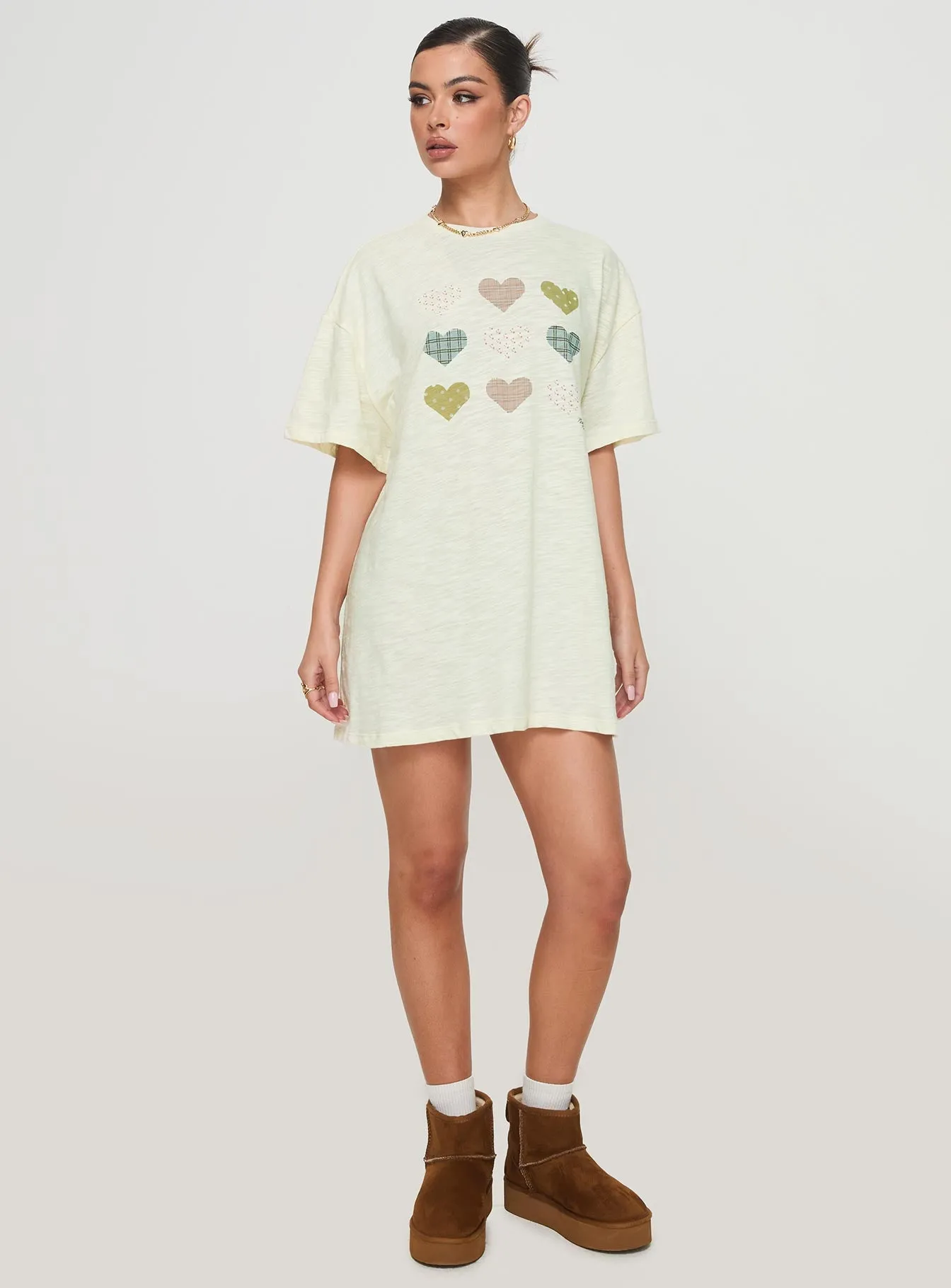 Heart Strong Nightie Sleep Dress Multi sold by Princess Polly product image thumbnail 3