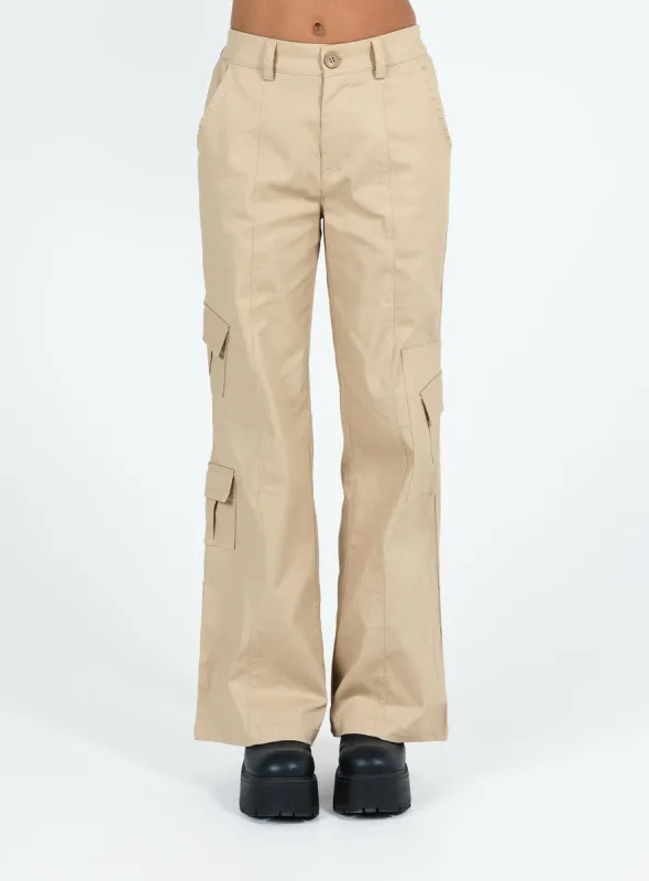 Henney Pants Beige sold by Princess Polly