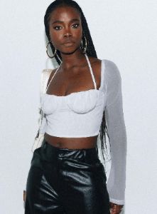 Capel Long Sleeve Top White sold by Princess Polly