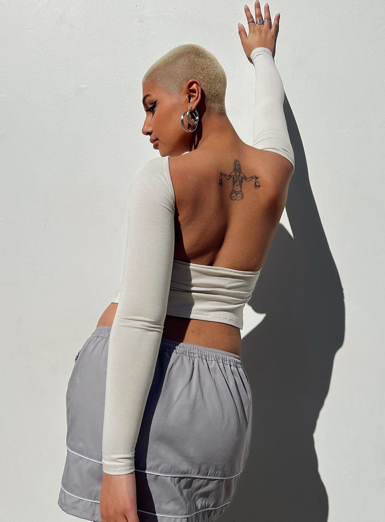 Rixie Long Sleeve Top Beige sold by Princess Polly