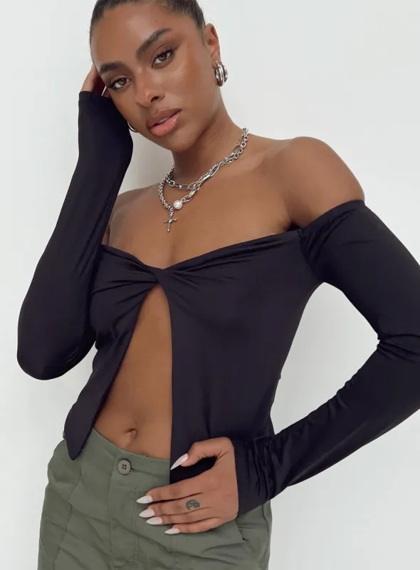 Lytton Top Black sold by Princess Polly