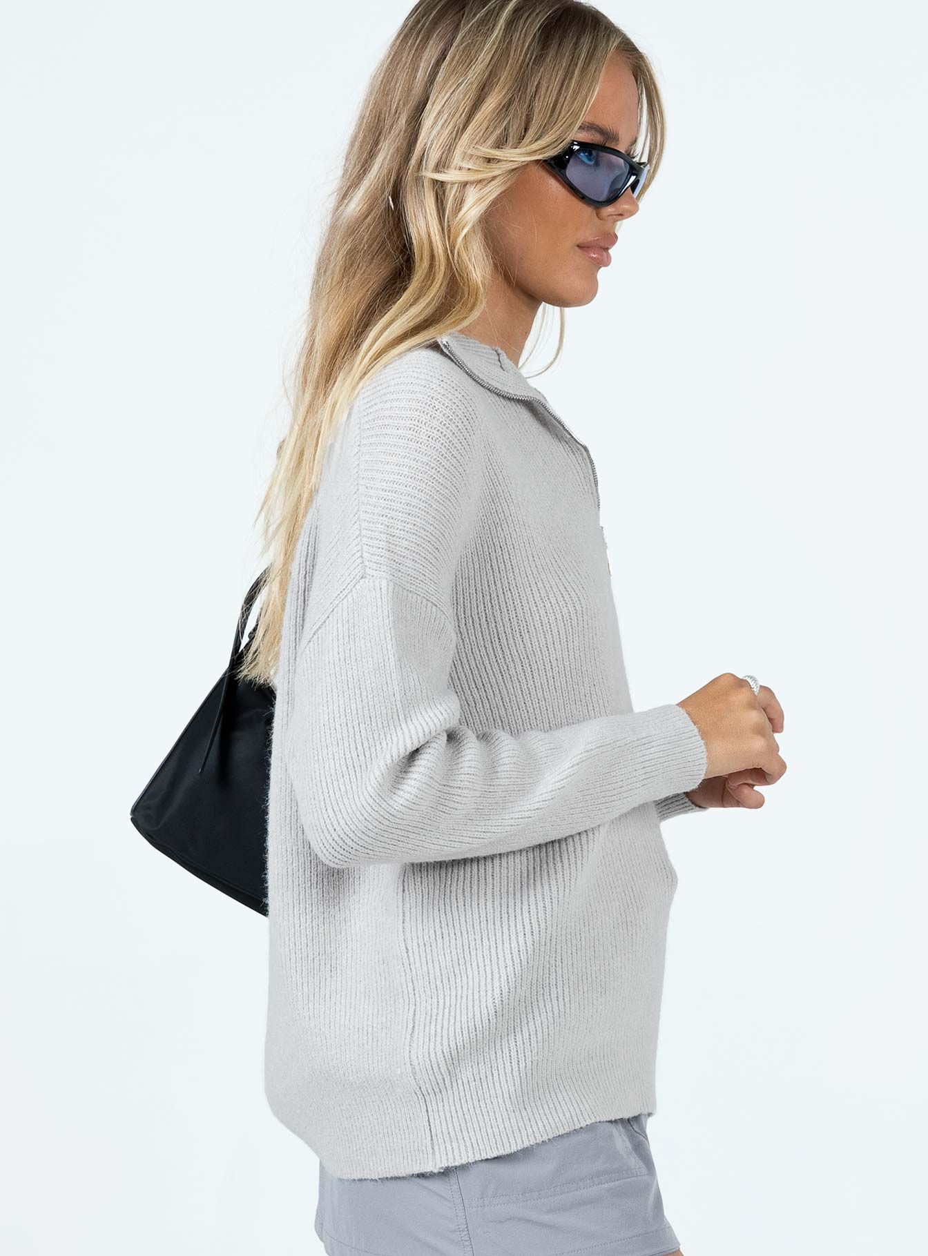 Bessy Sweater Grey sold by Princess Polly product image thumbnail 3