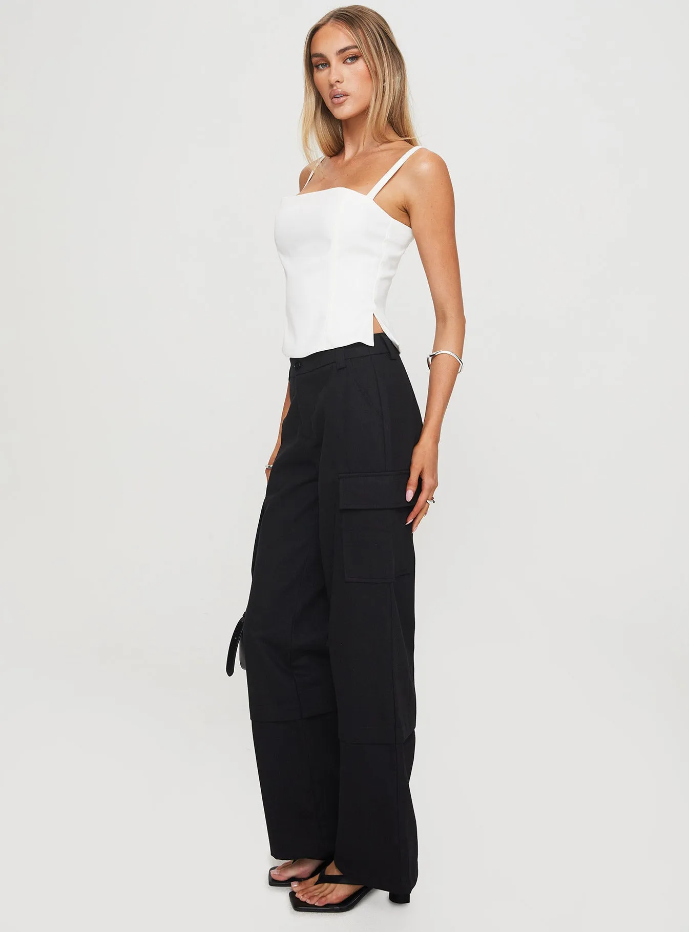 Raider Low Waist Cargo Pant Black sold by Princess Polly product image thumbnail 3