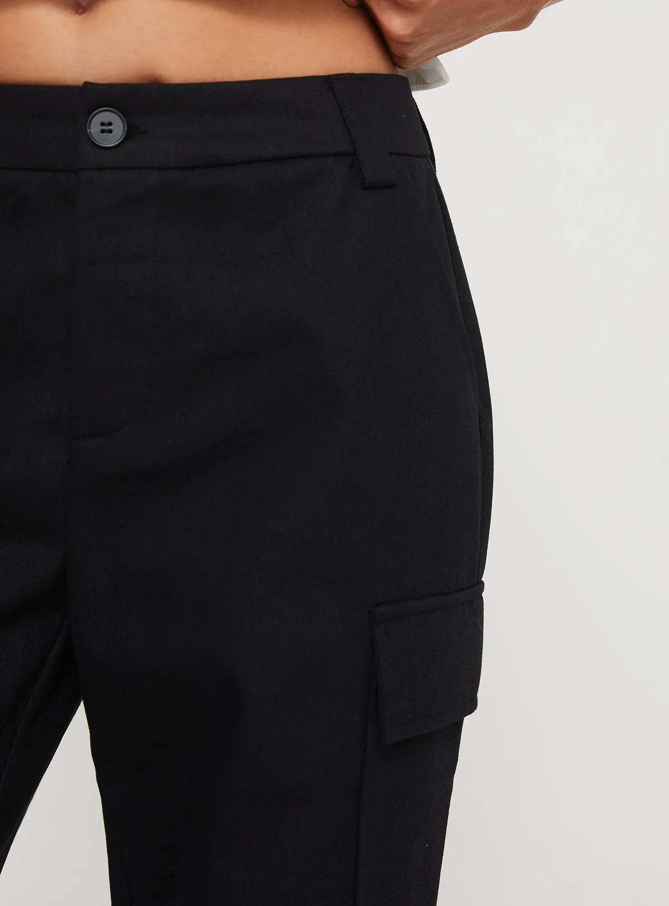 Raider Low Waist Cargo Pant Black sold by Princess Polly product image thumbnail 5