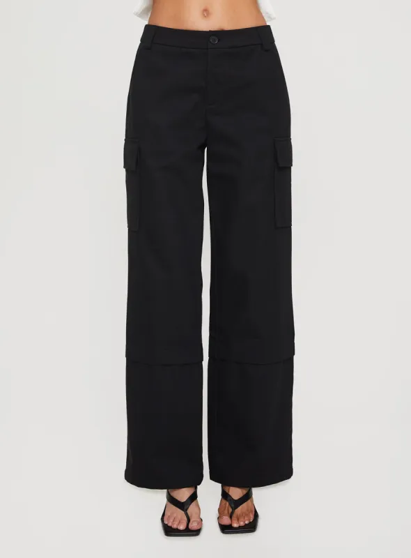 Raider Low Waist Cargo Pant Black sold by Princess Polly