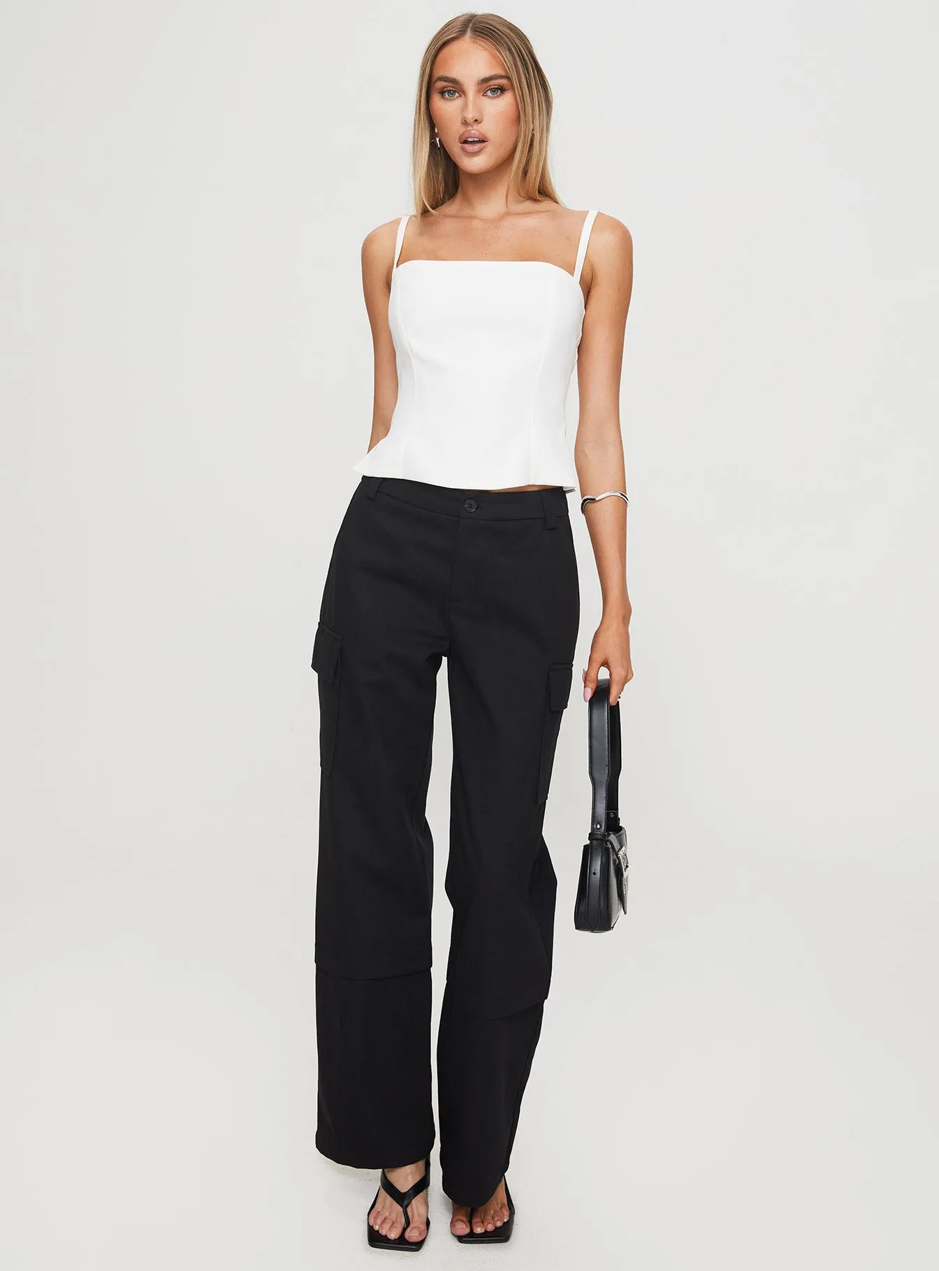 Raider Low Waist Cargo Pant Black sold by Princess Polly product image thumbnail 2