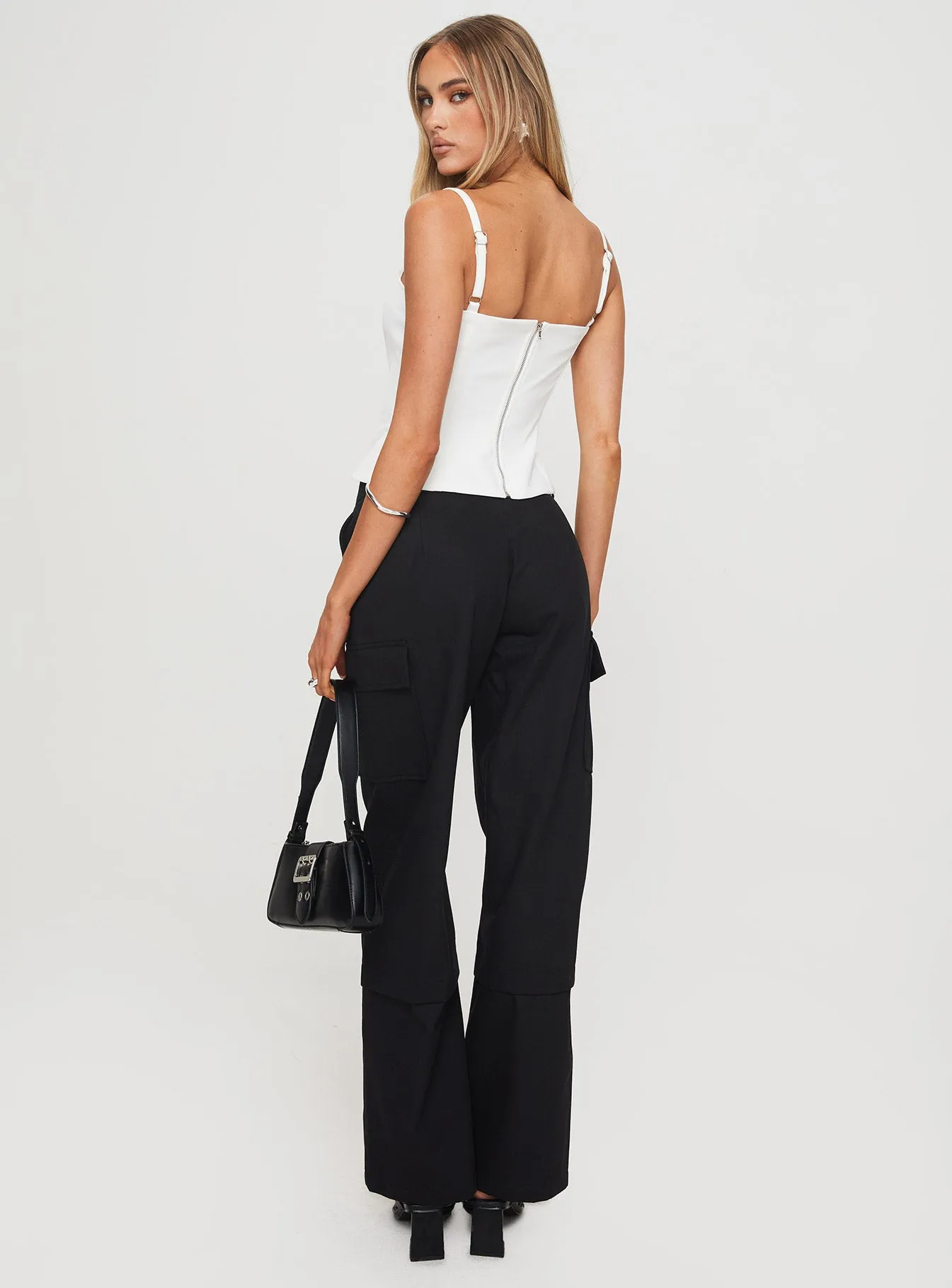 Raider Low Waist Cargo Pant Black sold by Princess Polly product image thumbnail 4