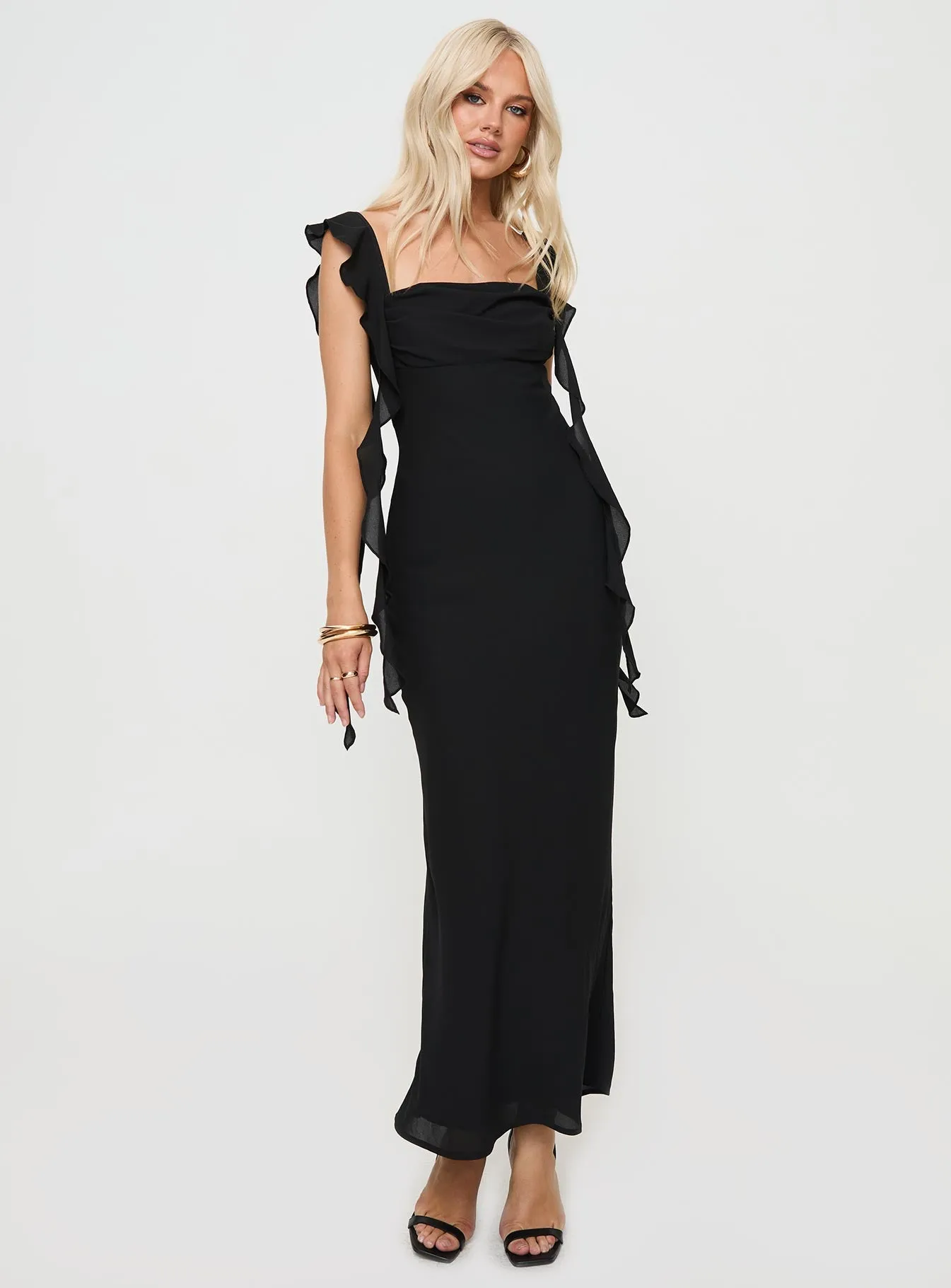 Lanai Maxi Dress Black sold by Princess Polly