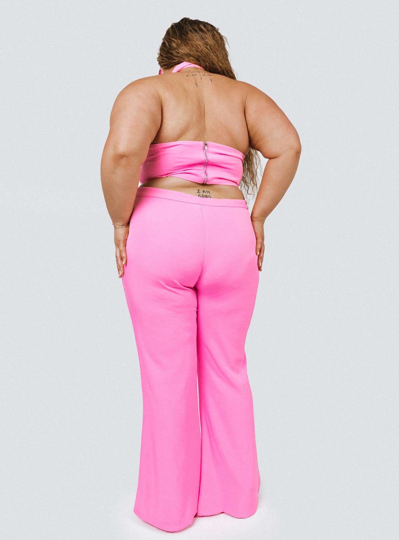 Marcia Flare Pant Pink Curve sold by Princess Polly product image thumbnail 3