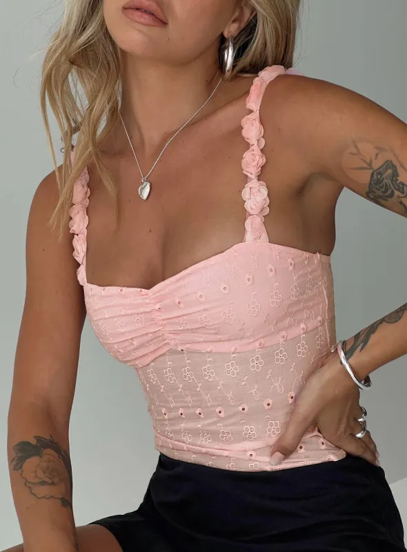 Franca Top Pink sold by Princess Polly