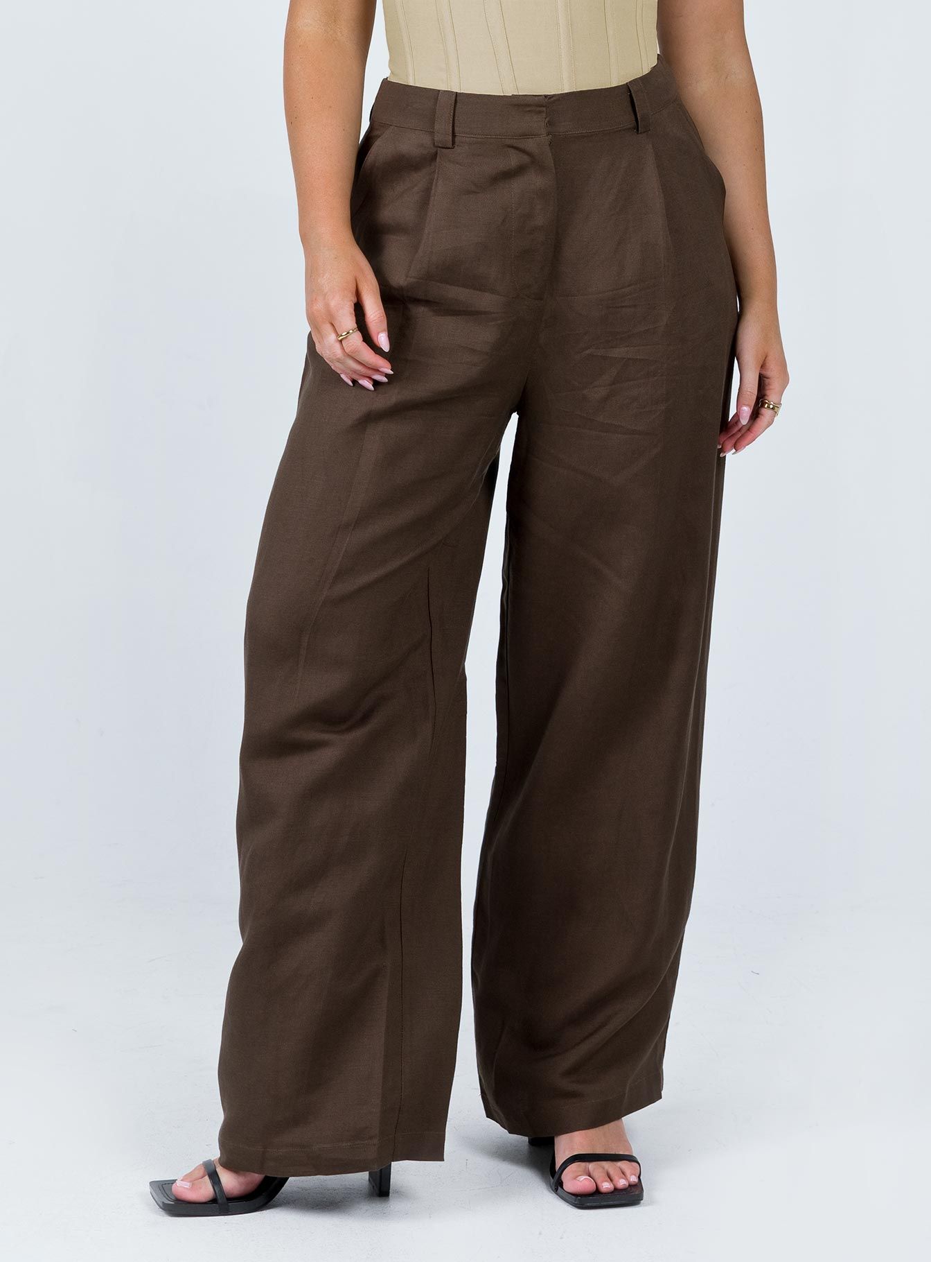 La Quinta Pant Dark Chocolate sold by Princess Polly product image thumbnail 2