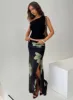 Cooperi Maxi Skirt Black Floral sold by Princess Polly