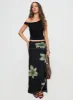 Cooperi Maxi Skirt Black Floral sold by Princess Polly