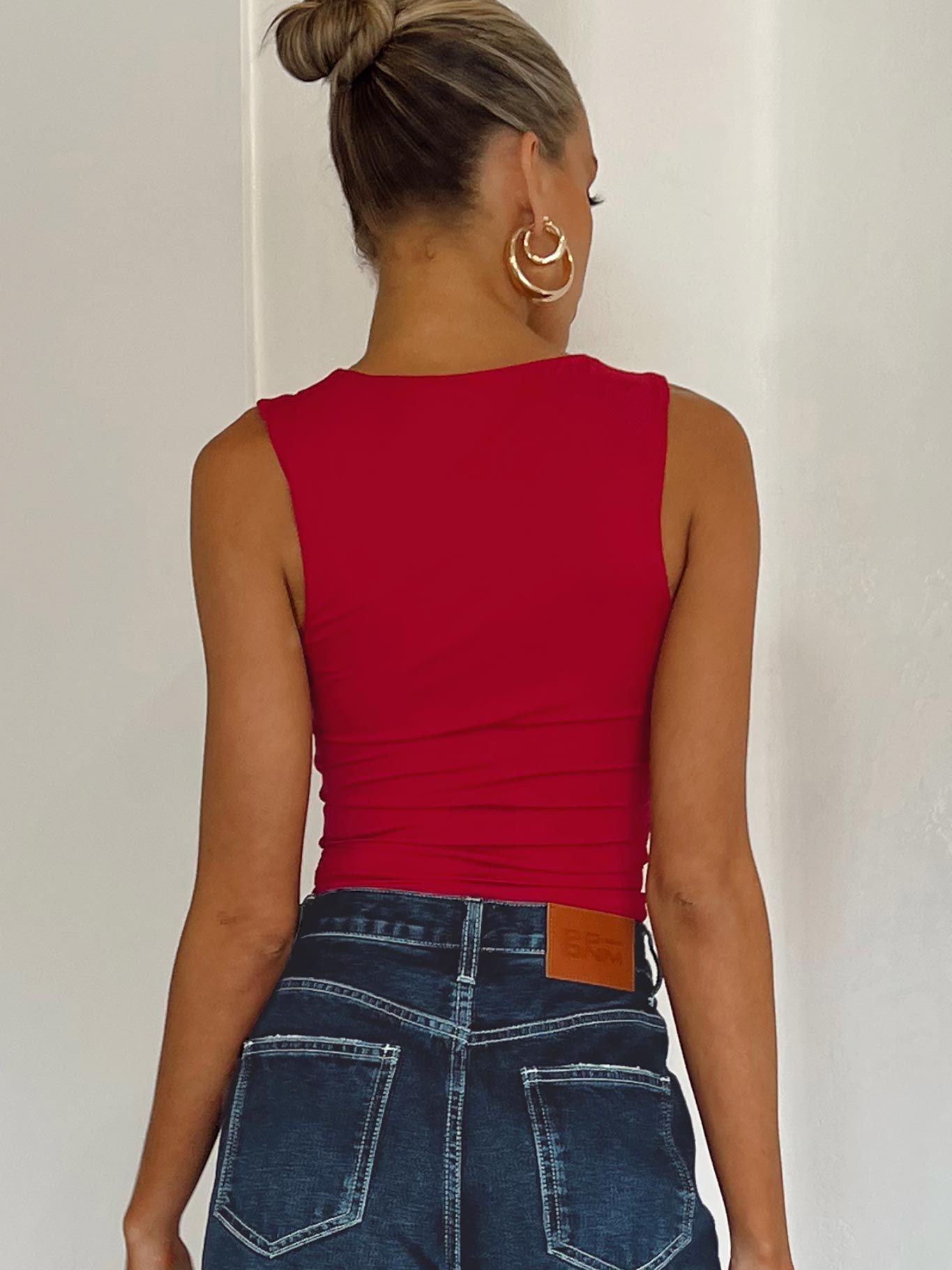 Back In Time Top Red sold by Princess Polly product image thumbnail 5