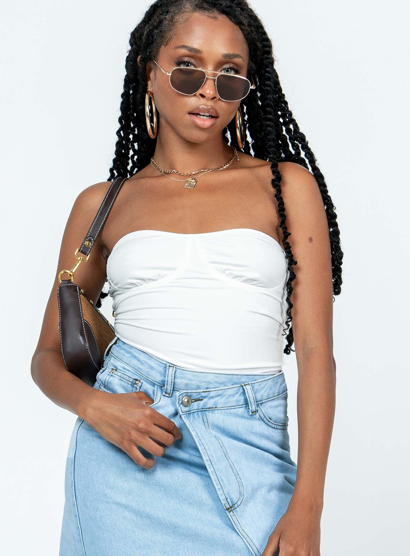 Wheeler Bodysuit White sold by Princess Polly product image thumbnail 2