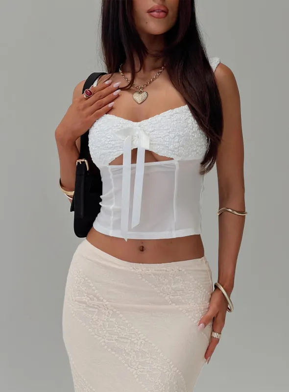 Sides Of Me Top White sold by Princess Polly
