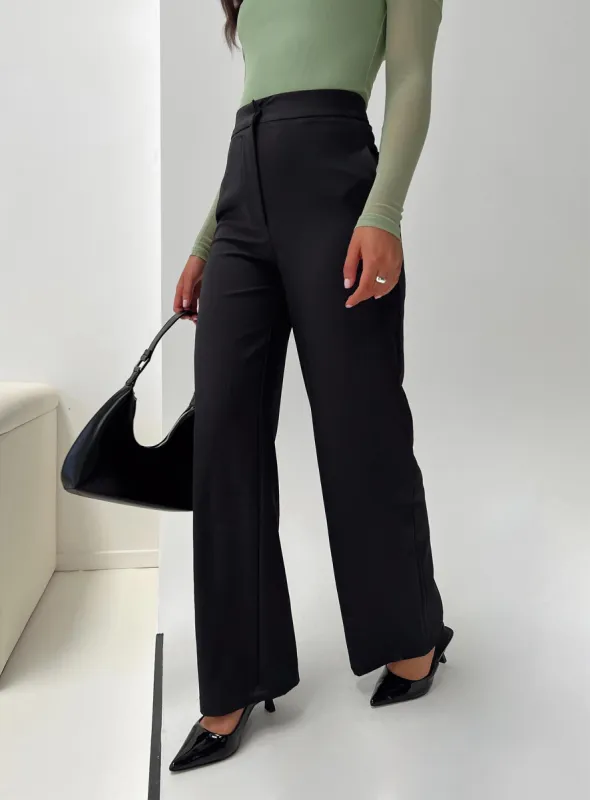 Burnette Pants Black sold by Princess Polly