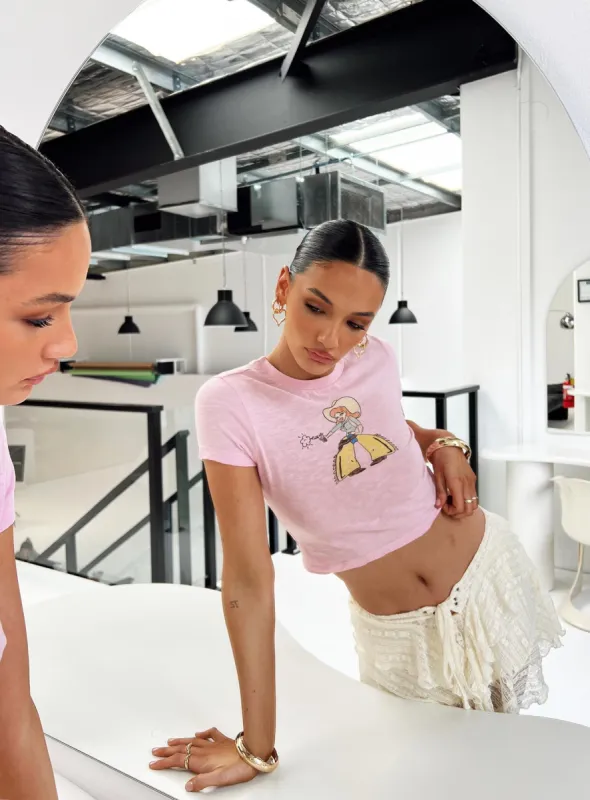 Northstar Baby Tee Pink sold by Princess Polly