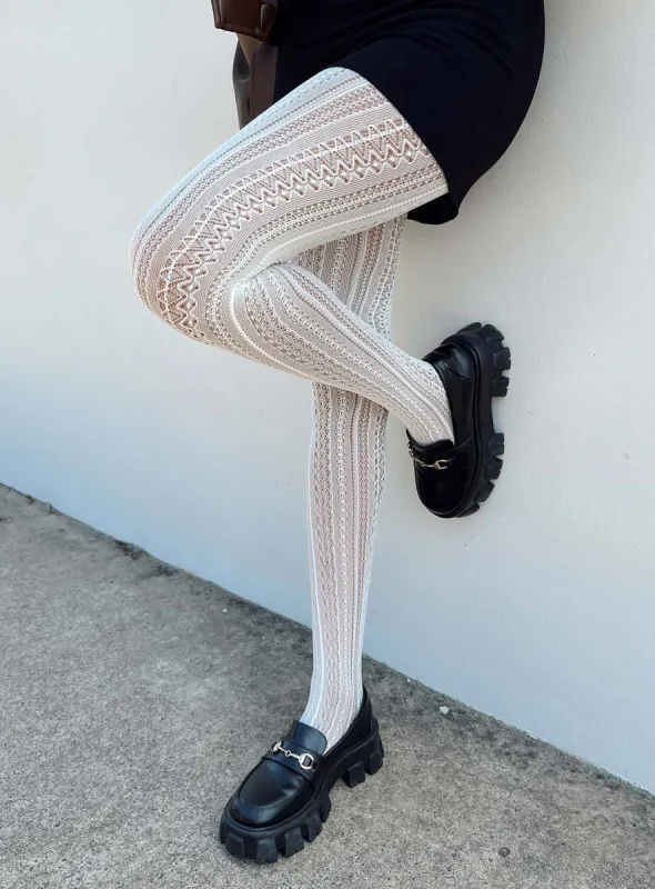 Centomo Stockings White sold by Princess Polly