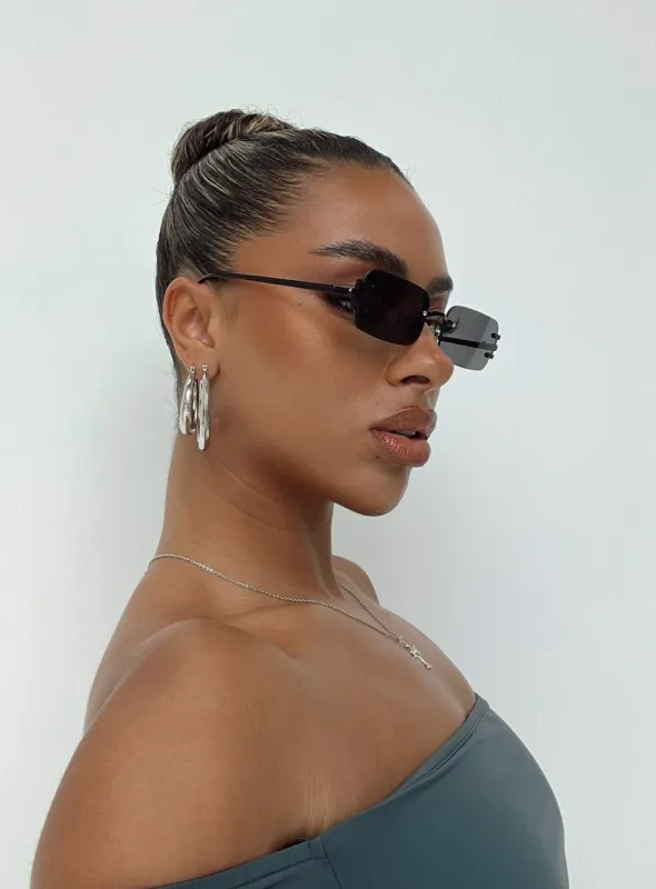 Baugh Sunglasses Black sold by Princess Polly