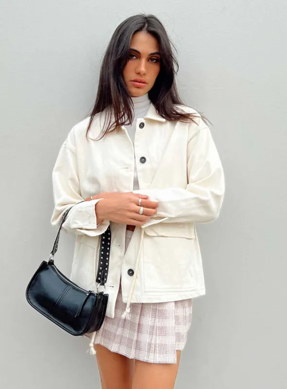 Armand Jacket Cream sold by Princess Polly