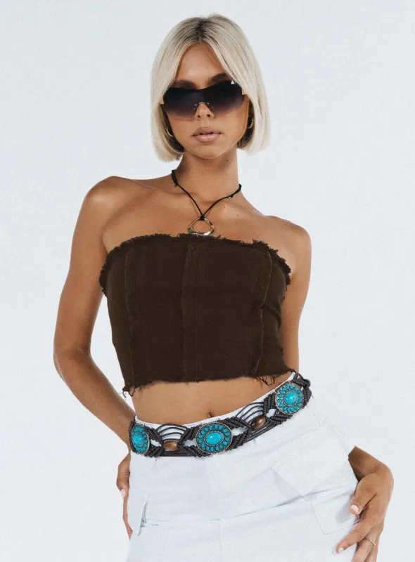 Magil Top Brown sold by Princess Polly