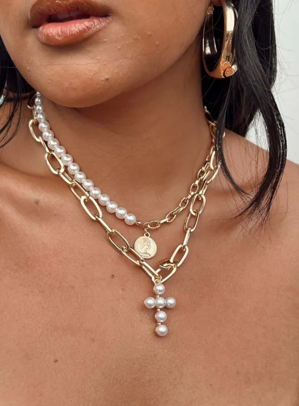 Callio Necklace Gold sold by Princess Polly