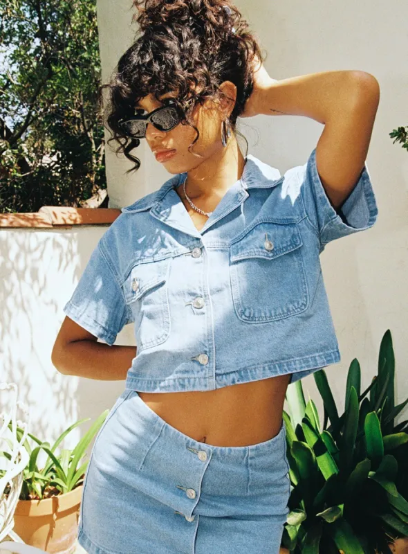 The Justin Jacket Denim sold by Princess Polly